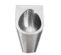 IUokLU Household Items Wall-Mounted Urinal Stainless Steel Men's Urinal Non-Contact Flushing Urinal Strong and Anti-Clogging Sensing Water Out Easy to Clean (Package A)