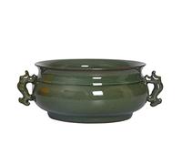 IUokLU Incense Burner Ceramic Incense Burner, Incense Holder Censer for Cone/Coil/Sticks, Porcelain Glaze Censer Holder for Home Office Teahouse Yoga Temple Decor Incense Holder