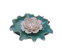 IUokLU Incense Burner Creative Lotus Leaf Shaped Incense Burner Handmade Ceramic Incense Holder Exquisite Burner Interior Decoration Incense Holder