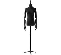 IUokLU Mannequin Tailors Dummy Dressform Female Mannequin Dummy for Exhibition/Store/Taking Pictures, Adjustable Plastic Dress Forms with Stand and Neck Cap (One Color Witharms)
