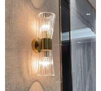 IUokLU Modern Led Wall Lamp for Living Dining Room Bedroom Bedside Wall Light Home Decoration Interior Brass Wall Sconce Corridor Lamps,Lighting fixtures(Cool White)