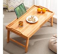 IUokLU Portable Japanese Floor Table - Low Folding Wooden Coffee Table, Bamboo Rectangular Design for Easy Storage, Ideal for Meditation, Tea Room, Altar, Bay Window Use(Original Color-60x35x28cm)