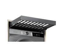 IUokLU Pull Out Trousers Rack Drawer, Adjustable Width and Thickened Frame Hidden Trousers Rack, Suitable for Drying Clothes Above the Washing Machine(764-814mm)