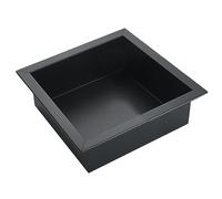 IUokLU Red Embedded Stainless Steel Shower Shelf - Waterproof Wall Storage for Bathroom, Living Room, Wet Room - Perfect for Shampoo, Soap & Toiletries - Durable & Stylish Design (Black 20x18x8CM)