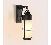 IUokLU - Retro Outdoor Wall lamp Waterproof Garden Lights Simple Glass Aisle Corridor Creative New Chinese Outdoor Balcony Wall Lights,