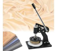 IUokLU Round Sample Cutters,Pressure Type Sampling Machine 100 Sqcm,Cutting Thickness 0.1-10mm,Hand Pressure Disc Sampler for Textile Cloth, Leather