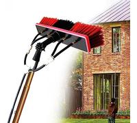 IUokLU Solar Panel Cleaning Kit Extendable Cleaner with 8m Pole for Conservatory Roof and Windows 30CM Brush Head for Efficient Cleaning(30cm Gold 1 1 count)