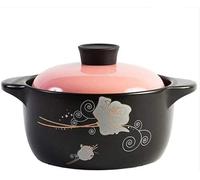 IUokLU Solid Ceramic Soup Pot Casserole Milk Pot Gas Use Kitchen Pots Ceramic Stew Pot Cooker Cooking Pots Set Cooker Hot Pot Sou.(A)