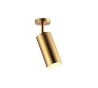 IUokLU Spotlight Downlight Nordic Light Luxury Brass Gold Spotlight 5WLED Light Living Room Home Surface Mounted Ceiling Non Perforated Small Skylight Commercial Art,White Light 6000k