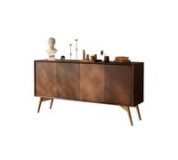 IUokLU Storage Cabinets Solid Wood Dining Sideboard Living Room Wall Storage Cabinet Retro Entrance Hall Bar Cabinet(180cm)