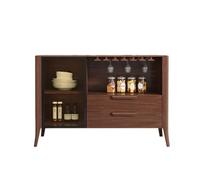IUokLU Storage Cabinets Walnut Sideboard Kitchen Storage Cabinet Modern Buffet Suitable for Restaurants and Cafes Bar Cabinet