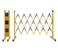 IUokLU Telescopic Traffic Fence Folding Portable Scissor Gate,Barricade gateExpandable Barricade, Folding Barricade, Portable Road Barriers, Construction Retractable Traffic Fen（Black-47x157in）