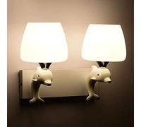 IUokLU Wall Sconce Wall Light Fixture Creative Personality Wall Lamp Bedroom Bedside Living Room Modern Minimalist Glass Aisle Lamp Dolphin Mushroom Children's Room Resin LED Wall Lamp