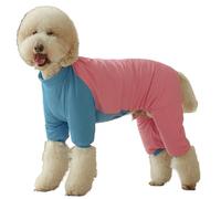 IUOUTG Breathable Pet Onesie for Surgery, Four Legged Dog Lightweight Pajamas, Stylish Cute Puppy Recovery Suit Long Sleeve for Extra Large Dogs