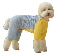 IUOUTG Breathable Pet Onesie for Surgery, Four Legged Dog Lightweight Pajamas, Stylish Cute Puppy Recovery Suit Long Sleeve for Extra Large Dogs