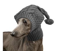 IUOUTG Dog Knit Winter Hat, Warm Dog Hat for Italian Greyhound, Funny Pet Pom Cap With Pompon for Small Medium Large Breeds
