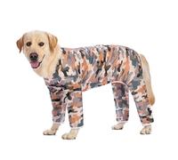 IUOUTG Dog Onesie for Large Dogs Breathable Cooling Fullbody Dog Pajamas Pjs Lightweight Shedding Suit with Cute Printing Dog Jumpsuit for Medium Dog Summer Clothes