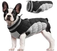 IUOUTG Dog Winter Coat, Warm Dog Jacket With Harness Built In & Double D-Ring, Windproof Pet Vest Snow Jacket For Medium Large Dogs