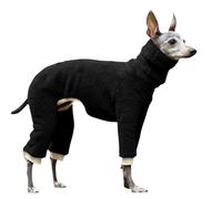 IUOUTG Fashion Turtleneck Winter Dog Warm Coat, Fleece Whippet Dog Jumpsuit Thick Warm Pet Pullover Sweaters Onesies for Italian Greyhound
