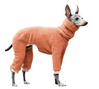 IUOUTG Fashion Turtleneck Winter Dog Warm Coat, Fleece Whippet Dog Jumpsuit Thick Warm Pet Pullover Sweaters Onesies for Italian Greyhound