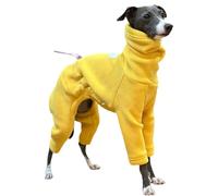 IUOUTG Fashion Turtleneck Winter Dog Warm Coat Jammies, Fleece Dog Jumpsuit With Adjustable Drawstring Warm Pet Pullover Onesies Clothes For Italian Greyhound