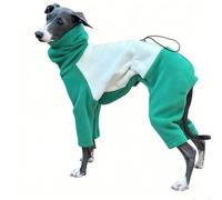 IUOUTG Fleece Dog Onesie with Turtleneck, Full Body Warm Winter Coat for Italian Greyhound, Four Legged High Neck Whippet Clothes for Small Medium Large Dogs