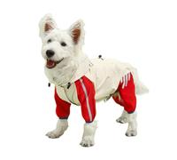 IUOUTG Full Body Dog Raincoat Waterproof Dog Rain Coats for Small Dogs 4 Legs Reflective Pet Rain Jacket Puppy Hooded Slicker Poncho Dog Rain Clothes for Outdoor Dog Walking
