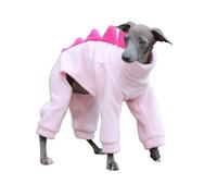 IUOUTG Funny Halloween Large Dog Dinosaur Costume Outfits Cute Winter Warm Full Body Long Sleeve Onesie For Italian Greyhound