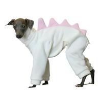 IUOUTG Funny Halloween Large Dog Dinosaur Costume Outfits Cute Winter Warm Full Body Long Sleeve Onesie For Italian Greyhound