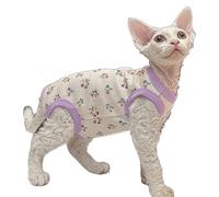 IUOUTG Girl Cat Clothes for Cats, Soft & Stretchy Sphynx Shirt, Lightweight Soft Kitten Pajamas Pet Apparel for Cats and Puppy