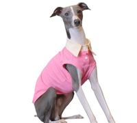 IUOUTG Greyhound Summer Cooling T-Shirt，Pet Breathable Sleeveless Polo Shirt, Whippet Dog Cool Solid Vest for Hot Weather Walking Hiking