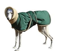 IUOUTG Greyhound Winter Dog Coat, Warm Thick Dog Jacket for Large Dogs, Turtleneck Pet Outerwear With Fleece Lining & Adjustable Straps for Whippet Outfits