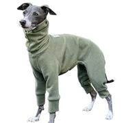 IUOUTG Italian Greyhound Clothes for Medium Dogs Turtleneck Stretchable Dog Onesie Soft Cotton Warm Pet Pajamas Outfits for Whippet Jumpsuit