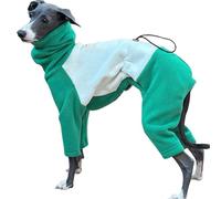 IUOUTG Italian Greyhound Winter Coat, Thermal Fleece Dog Jumpsuit, Soft Long Sleeve Dog Pajamas Pjs Whippets Windproof Coat for Indoor Outdoor