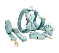 IUOUTG No-Pull Dog Harness Collar And Leash Set Adjustable Dog Collars With Metal Buckle And Quick Release Buckle For Medium And Large Dogs