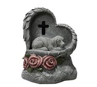IUOUTG Pet Memorial Stone Cat Dog Solar Grave Markers Waterproof Garden Monument Outdoor Decoration Loss Of Pet Sympathy Souvenir