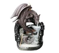 IUOUTG Retro Dragon Backflow Incense Burner, Purple Sands Waterfall Incense Holders, Relaxing Zen Ornaments Living Room Office Crafts Decor