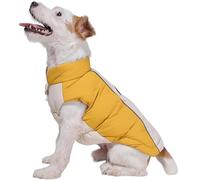 IUOUTG Small Dog Winter Coat, Windproof Warm Dogs Jacket with Leash Hole & Zipper Reflective Thicken Puppy Coat for Cold Weather