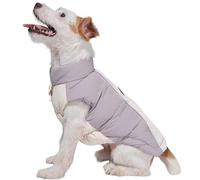 IUOUTG Small Dog Winter Coat, Windproof Warm Dogs Jacket with Leash Hole & Zipper Reflective Thicken Puppy Coat for Cold Weather