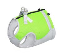 IUOUTG Small Pets Dog Cooling Vest Harness Reflective Dog Cooler Shirts Lightweight Instant Cooling Dogs Jacket with Zipper and D-Ring Summer Cute Puppy Coat for Outdoor Sports