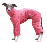 IUOUTG Soft Fleece Pullover Dog Pajamas, Full Body Warm Winter Coat for Italian Greyhound, Four Legged High Neck Whippet Clothes for Small Medium Large Dogs