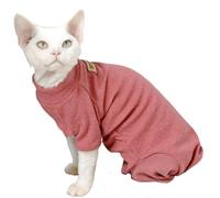 IUOUTG Sphynx Cat Sweater Winter Warm, Double Sided Velvet Soft Warm Pet Shirt with Belly Protection, Stretchy Pajama Shirt for Hairless Cats