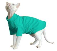 IUOUTG Sphynx Cat Winter Clothes, Warm Fleece Turtleneck Pullover Shirt for Hairless Cats, Soft Pet Apparel for Kitten And Puppy