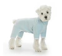 IUOUTG Warm Dog Pajamas Onesise For After Surgical Recovery Suit,Soft Comfortable Turtleneck Fleece Full Body Dog Coat Jumpsuit Bodysuit With D-Ring For Small Medium Dogs