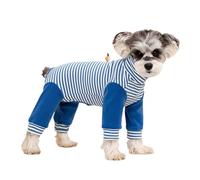 IUOUTG Warm Dog Winter Onesie Jumpsuit For Surgical Recovery,Soft Pullover Pet Pajamas Bodysuit With Adjustable Drawstring & Long Sleeve, Cozy Dog Coat Jammies For Small Medium Dogs
