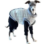 IUOUTG Warm Fleece Dog Vest for Italian Greyhound, Turtleneck Dog Cold Weather Jacket Designer Stylish Pet Winter Outfits for Whippet Clothes