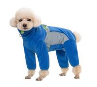 IUOUTG Winter Dog Coats For Small Dogs Lightweight Warm Fleece Turtleneck Pullover Dog Onesise Pajamas Bodysuit With Double D-Ring & Four Legged Long Sleeves Jumpsuit For Cold Weather
