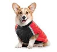 IUOUTG Winter Dog Vest Coat Windproof Warm Pet Puffer Vest Outdoor Jacket With D-Ring And Hook & Loop Adjustable Reflective Puppy Outfit For Small Medium Large Dogs