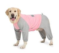 IUOUTG Winter Warm Dog Pajamas Bodysuit For Large Dogs Soft Breathable Lightweight 4 Legs Long Sleeved Full Body Pullover Pet Onesie Jumpsuit Recovery Suit For Dogs