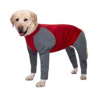IUOUTG Winter Waterproof Dog Coat Onesies For After Surgery Lightweight Stretchy Dog Pajamas Bodysuit With Zipper & 4 Legs Long Sleeves For Medium Large Dogs